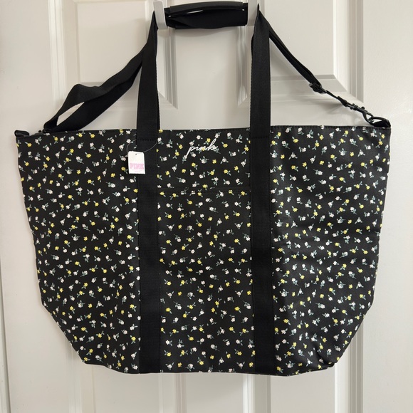 New With Tag PINK Victoria’s Secret Floral Weekender Tote - Picture 5 of 5